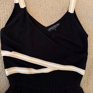 Central Park West Black Midi Dress